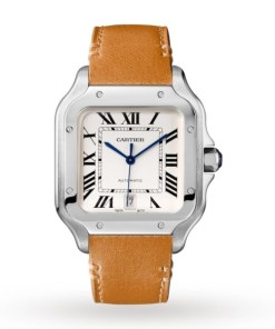 Cartier Santos de Cartier Men Automatic Silver Stainless Steel Watch WSSA0018