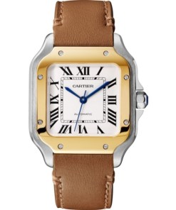 Cartier Santos de Cartier Men Automatic Silver Stainless Steel Watch W2SA0016