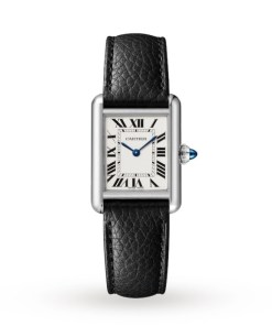 Cartier Tank Must Women Quartz Silver Calf Watch WSTA0042