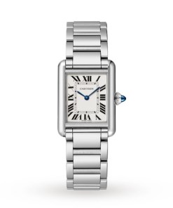 Cartier Tank Must Women Quartz Silver Stainless Steel Watch WSTA0051