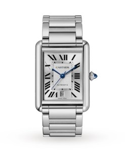 Cartier Tank Must Men Automatic Silver Stainless Steel Watch WSTA0053