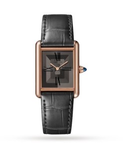 Cartier Tank Must Unisex Quartz Grey Alligator Watch WGTA0092