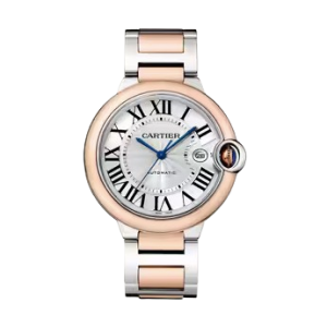 Cartier Ballon Bleu de Cartier Women Automatic Silver Stainless Steel & 18ct Rose Gold Watch W2BB0033
