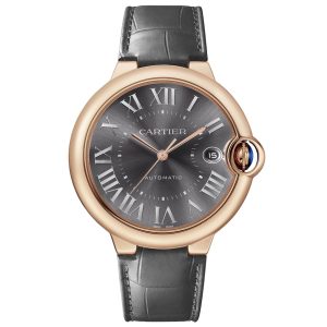 Cartier Ballon Bleu de Cartier Men Automatic Grey Alligator Watch WGBB0050