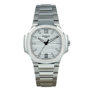 Patek Philippe Ladies Nautilus Silver Dial Stainless Steel 7118/1A-010