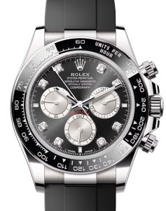 A1 rolex-cosmograph-daytona-white-gold-bright-black-steel-diamond-dial-black-ceramic-bezel-oysterflex-rubber-strap-126519ln