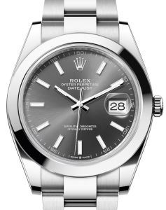 a rolex-datejust-41-126300-slate-index-domed-stainless-steel-oyster-41mm-automatic