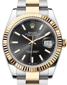 y7 rolex-datejust-41-126333-blkso-black-index-yellow-gold-stainless-steel-oyster