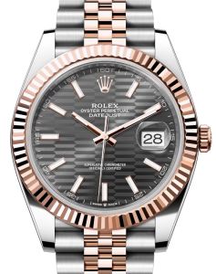 b6 rolex-datejust-41-rose-gold-steel-slate-fluted-motif-index-dial-fluted-bezel-jubilee-bracelet-126331