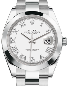 a8 rolex-datejust-41-stainless-steel-white-roman-dial-smooth-bezel-oyster-bracelet-126300-1-front_1