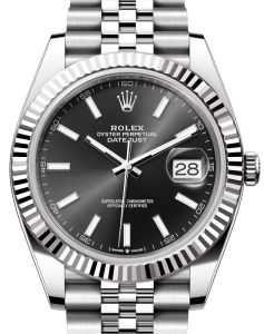 a7 rolex-datejust-41-white-gold-steel-black-index-dial-fluted-bezel-jubilee-bracelet-126334