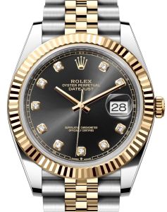 y5 rolex-datejust-41-yellow-gold-steel-black-diamond-dial-fluted-bezel-jubilee-bracelet-126333
