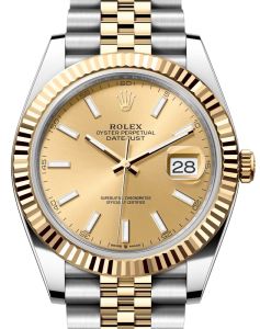z3 rolex-datejust-41-yellow-gold-steel-champagne-index-dial-fluted-bezel-jubilee-bracelet-126333
