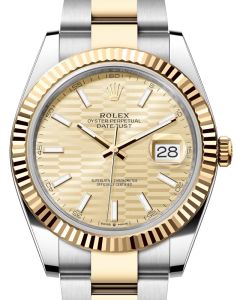 z4 rolex-datejust-41-yellow-gold-steel-golden-fluted-motif-index-dial-fluted-bezel-oyster-bracelet-126333