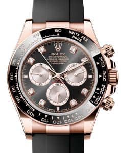 C rolex-daytona-rose-gold-bright-black-sundust-diamond-dial-black-ceramic-bezel-oysterflex-bracelet-126515ln