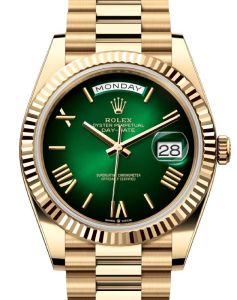 c rolex_day-date_40_president_yellow_gold_green_ombre_roman_dial_228238