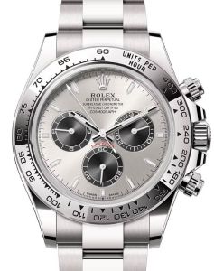 A8 rolex_daytona_white_gold_steel_bright_black_dial_oyster_bracelet_126509