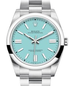 Rolex Oyster Perpetual 41mm Turquoise blue